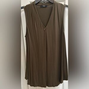Brown Sleeveless Tank Top